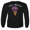 0258. Cool Graphic Candy Ice Cream Skull Summer Till Death Society streetwaer Men's Long Sleeve t Shirt (Black, Medium) view 3