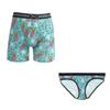 Warriors & Scholars W&S Matching Underwear For Couples - Couples Matching Undies - Women Size XL/Men Size XXL, Pineapple view 1