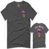 0258. Cool Graphic Candy Ice Cream Skull Summer Till Death Society streetwaer for Men T Shirt (Charcoal, 2X-Large) view 1