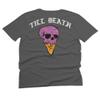 0258. Cool Graphic Candy Ice Cream Skull Summer Till Death Society streetwaer for Men T Shirt (Charcoal, 2X-Large) view 3