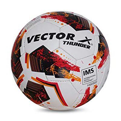 Vector X Thunder Football (Size-5) (Orange-Red-Black)