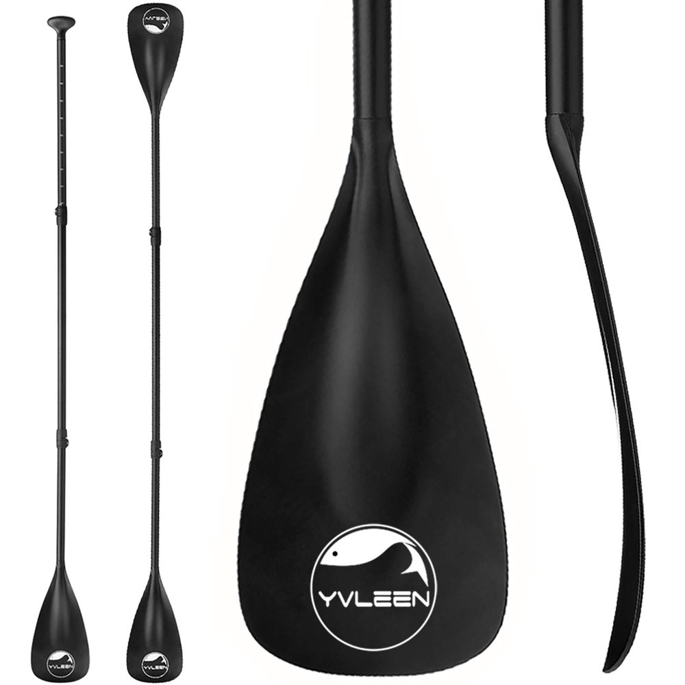 YVLEEN SUP Paddle Board PaddleStand up Paddleboard Paddles Adjustable Aluminum 4-Piece Floating Kayak PaddleConvertible Paddle