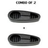 360 Tactical- Combo of 2-2 Pieces of Durable & Heavy Duty Ribbed Stealth Slip on Rubber Combat Butt Pad for 6 Position Stock Butt Pad (2-Pack Black) view 4