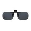 Dioptics Solar Shield Flip Up Clip On Sunglasses Polarized Rectangular, Smoke, 58 mm view 1