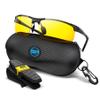 BLUPOND Yellow Glasses for Men/Women - Anti Fog Semi-Polarized Shooting Safety Glasses for Ultimate Eye Protection (black) view 1