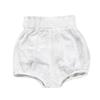 3PC Shorts Set Newborn Baby Girls Boys PP Pants Cotton Linen Blend Cute Floral Bloomer Triangle Shorts (D Pink+White+Yellow, 0-6 Months) view 3