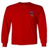 0258. Cool Graphic Candy Ice Cream Skull Summer Till Death Society streetwaer Men's Long Sleeve t Shirt (Red, Medium) view 2
