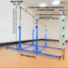 MARFULA Gymnastics Double Horizontal Bars 3Play Parallel Bars Uneven Bars Gymnastics Training Kip Bar with 304 Stainless Steel Regulating Arms & Fiberglass Rail for Indoor Outdoor Home Club Use view 3