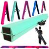 Marfula 8 FT / 9 FT Folding Balance Beam Gymnastics Floor Beam - Extra Firm - Suede Cover - Anti Slip Bottom with Carry Bag For Kids/Adults Home Use view 1