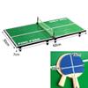 Mini Table Tennis Pingpong Table Net Paddle Ball Set Sports Outdoor Indoor view 3