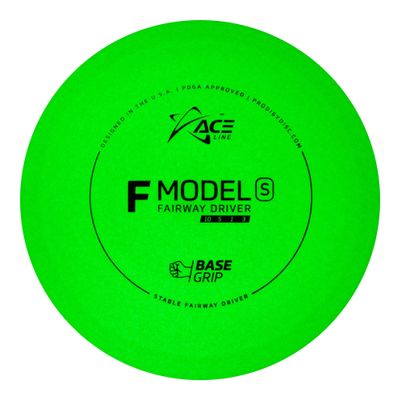 Prodigy Disc Ace Line BaseGrip Glow F Model S | Stable Disc Golf Fairway Driver | Glows in The Dark | Pinpoint Accuracy and Incredible Control | Colors May Vary (170-176g)