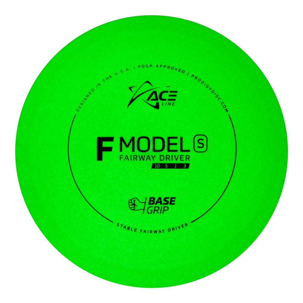 Prodigy Disc Ace Line BaseGrip Glow F Model S | Stable Disc Golf Fairway Driver | Glows in The Dark | Pinpoint Accuracy and Incredible Control | Colors May Vary (170-176g)
