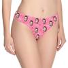 Custom Personalized Photo Printed Boyfriend Face Love Word with Heart Pink Novelty Women's Thong G-Strings Briefs Shorts XXL view 3