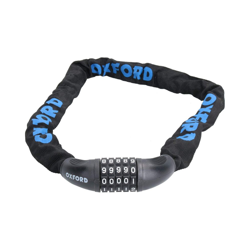 AB Tools 5 Number Digit Chain Lock 6 x 900mm Bike Cycle Cloth Sleeve Attack Tested Steel