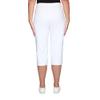 Alfred Dunner Womens Plus-Size Allure Clam Digger Capri White Size 24W view 2