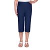 Alfred Dunner womens Plus-size Allure Clam Digger Capri Casual Pants, Navy, 24 Plus view 4