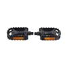 AB Tools Resin Rubber Grip Pedal 9/16" Bicycle Cycle Bike Amber Reflectors Boron Axle MTB view 1