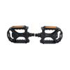 AB Tools Resin Rubber Grip Pedal 9/16" Bicycle Cycle Bike Amber Reflectors Boron Axle MTB view 2