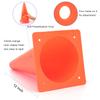 12 Inch 12 Pack Orange Traffic Training Cones, Plastic Safety Parking Cones, Agility Field Marker Cones for Soccer Basketball Football Drills Training, Outdoor Sport Activity & Festive Events view 2