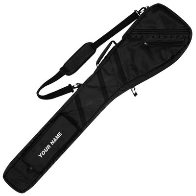 Craftsman Golf Light Weight Water Resistant Foldable Golf Sunday Bag Golf Carry Bag 50" (Version: w/Name Black)