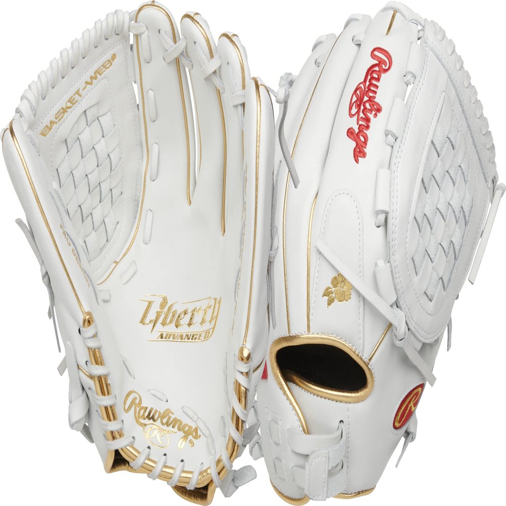 Rawlings | LIBERTY ADVANCED Fastpitch Softball Glove | 12.5" | Basket Web | Left Hand Throw