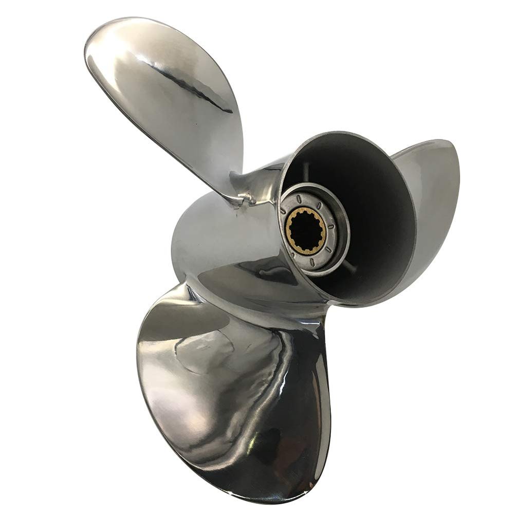 ARKDOZA 11 1/4x14 Stainless Steel Propeller for Yamaha 25-60HP 13 Tooth RH