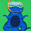 Carter's Free Combination Boys Rashguard and Swim Trunks (Dinosaur Rashguard, 3m) view 2