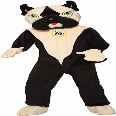 Rubies Bulldog Mascot Costume for Adults, Unisex One Size Brown