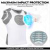 Exxact Sports Youth Baseball Chest Protector, Padded Sternum Heart Guard Shirt, Softball Chest Protector Girls Youth (White, YL) view 2