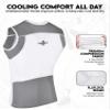 Exxact Sports Youth Baseball Chest Protector, Padded Sternum Heart Guard Shirt, Softball Chest Protector Girls Youth (White, YS) view 3