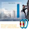STURME UIAA Certified Climbing Carabiner Clips, 2 Pack 25KN(5623lbs) Screwgate Locking Carabiner Heavy Duty Caribeener Clips, Large Carabiner D Ring for Rock Climbing & Mountaineering view 4