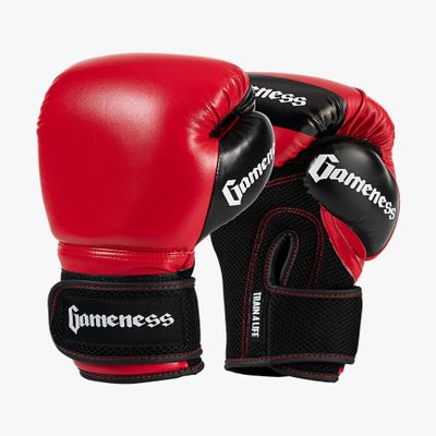 Gameness Boxing Glove | Premium Leather | Professional Grade Boxing Glove Red 6 oz
