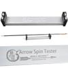 ZSHJGJR Archery Arrow Spinner Aluminum Alloy Arrow Balance Straightness Tool Arrow Feather and Broadheads Balance Check Arrow Spine Tester Arrow Accessory (Silver) view 1