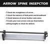 ZSHJGJR Archery Arrow Spinner Aluminum Alloy Arrow Balance Straightness Tool Arrow Feather and Broadheads Balance Check Arrow Spine Tester Arrow Accessory (Silver) view 3