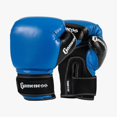 Gameness Boxing Glove | Premium Leather | Professional Grade Boxing Glove Blue 8 oz