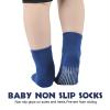 EPEIUS Baby Anti Slip Crew Socks 12 Pack with Grips for Toddlers Little Boys Girls Infants Kids Non Skid Value Pack,6-12 Months Black/White/Grey/Blue view 3