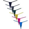 OROCOJUCO Sexy Men's Bulge Thong Underwear Shiny G-String Hipster Tangas Micro T-back 6-Pack L view 1