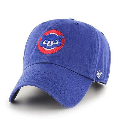 '47 New York Yankees Adjustable Cap Clean Up MLB, Chicago Cubs Blue Cooperstown, One Size
