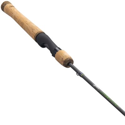 Lews Speed Stick Spinning Fishing Rod, IM8 Graphite Blank with Fuji Concept O Guides, Full-Length Cork Grips, Gray/Green