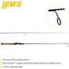 Lews Speed Stick Spinning Fishing Rod, IM8 Graphite Blank with Fuji Concept O Guides, Full-Length Cork Grips, Gray/Green view 3
