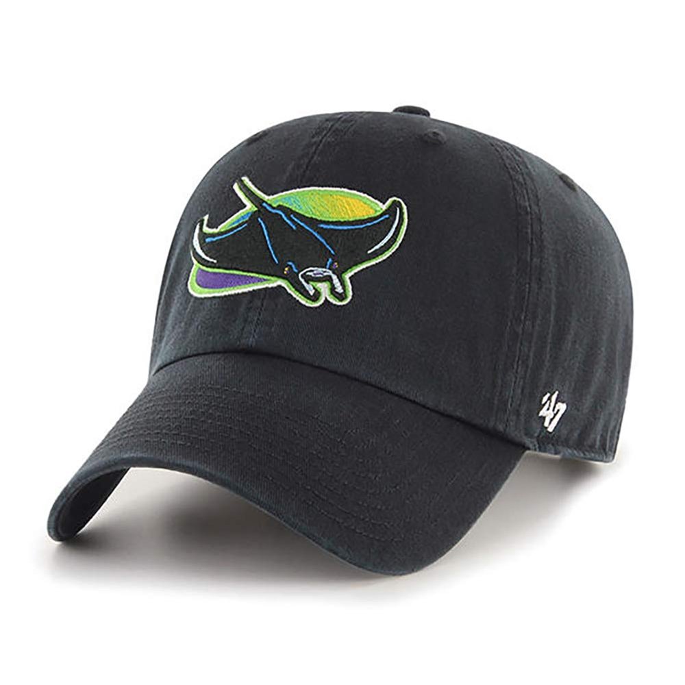 '47 New York Yankees Adjustable Cap Clean Up MLB, Tampa Bay Rays Black Cooperstown, One Size