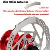 Farbetter Bike Disc Brake Kit, Including Front and Rear Caliper, 160mm Rotor, Mechanic Tool-Free Pad Adjuster for Mountain Bike, Road Bike, Fixed Gear Bike, MTB, BMX (Red) view 4