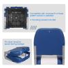 Leader Accessories A Pair of New Low Back Folding Boat Seat(2 seats) (B-White/Blue) view 3