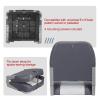 Leader Accessories A Pair of New Low Back Folding Boat Seat(2 seats) (B-Gray/Charcoal) view 3