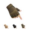 HYCOPROT Fingerless Gloves, Knuckle Protective Breathable Lightweight Outdoor Gloves for Shooting, Hunting, Motorcycling, Climbing (L, Green) view 1