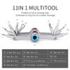 Bike Tool Mini 11 in 1 Multi-Tool - Chain Tool/Torx/Hex/Screwdriver Bicycle Multitool Kit - Cycling Mechanic Repair Tools with CO2 Inflator for Road and Mountain Bikes view 2