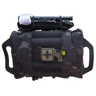 High Speed Gear - Reflex IFAK System, Police Gear & Military Gear, Medical MOLLE Pouch for Professionals (Multicam Black)
