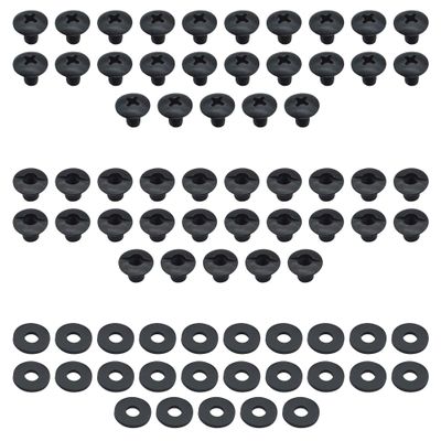 Holsterbuilder Premium Chicago Screws Kit, Thru-Hole Machine Screw Fasteners with Rubber Washers for Kydex and Leather Holster Sheath Crafting