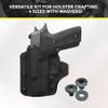 Holsterbuilder Premium Chicago Screws Kit, Thru-Hole Machine Screw Fasteners with Rubber Washers for Kydex and Leather Holster Sheath Crafting view 4