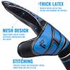 Malker Soccer Goalie Gloves Goalkeeper Gloves with Fingersave and Double Wrist Protection, Strong Grip Goalkeeper Gloves for Youth&Adult Size 6 (Black) view 3